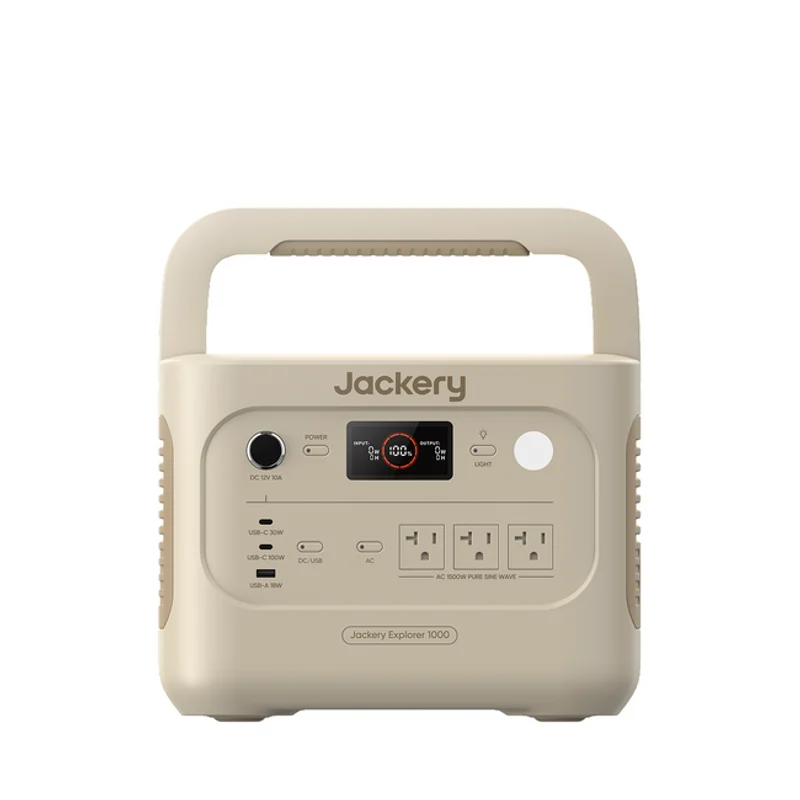 Jackery ポータブル電源 1000 New サンドゴールド